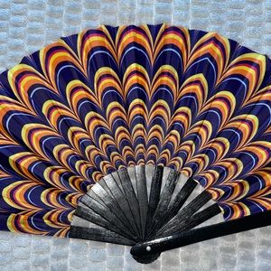 Large Folding Rave Fan